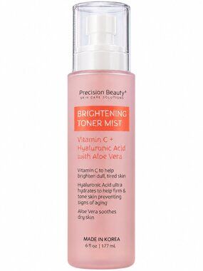 Precision Beauty Vitamin C + Hyaluronic Acid Toner Mist with Aloe Vera, 6 fl oz